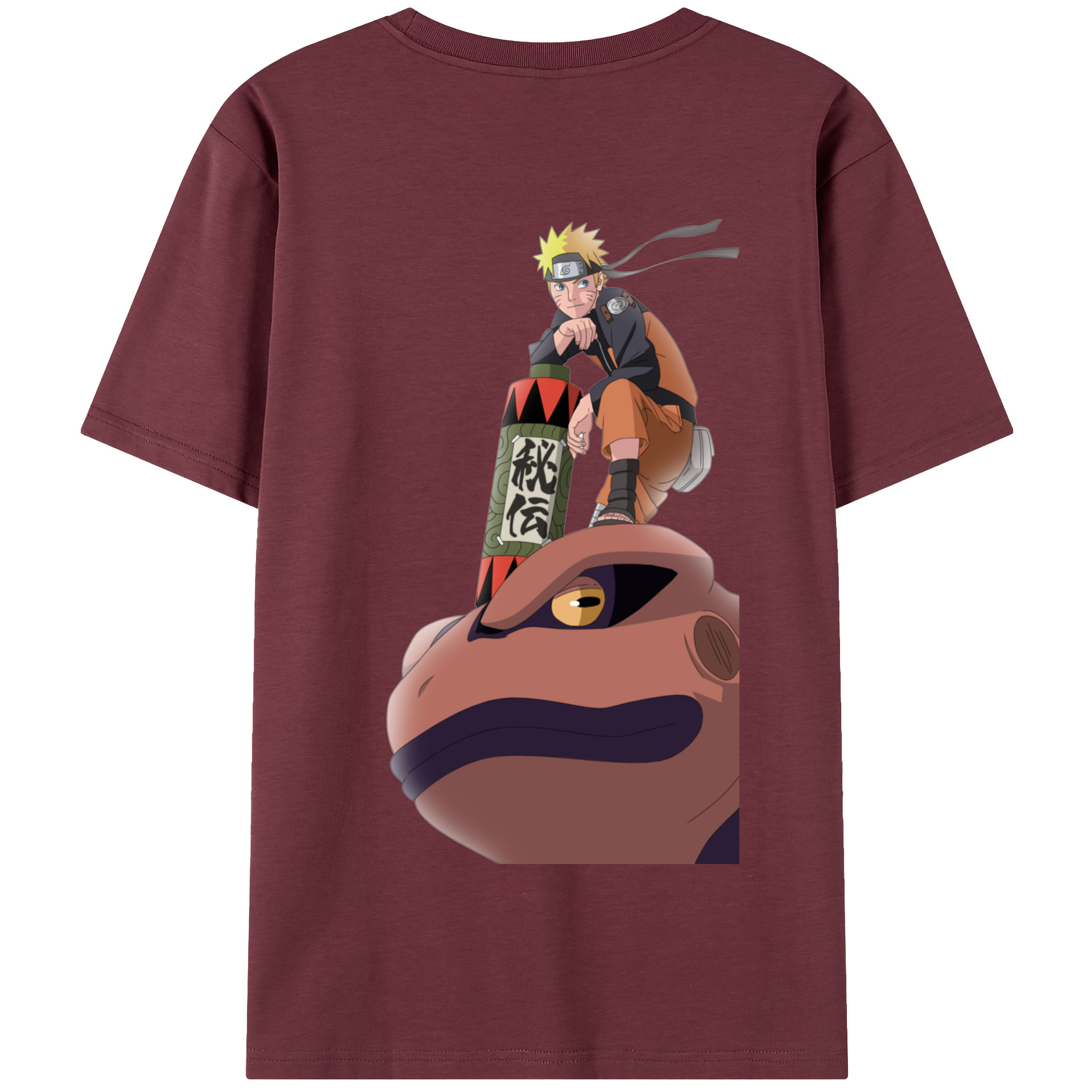 （画像用） NARUTO -ナルト- うずまき ナルト Uzumaki Naruto 綿100％半袖Tシャツ（背面プリント）